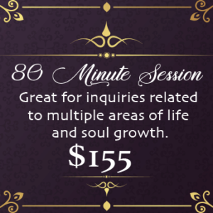 80 minute tarot and oracle session